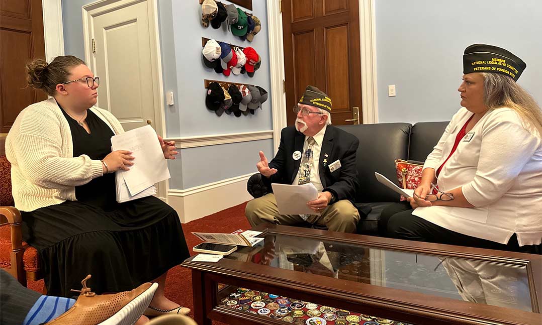 VFW members on The Hill for meetings with representatives