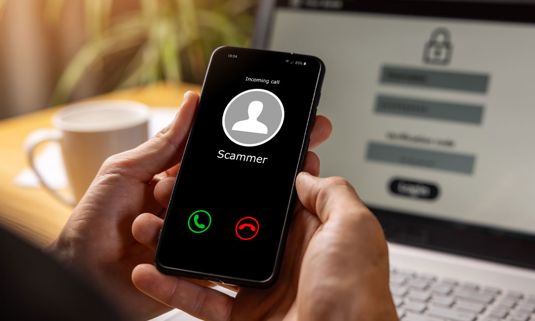 Scammer calling on cell phone