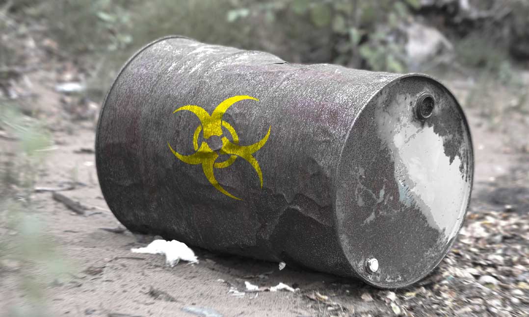 toxic waste barrel