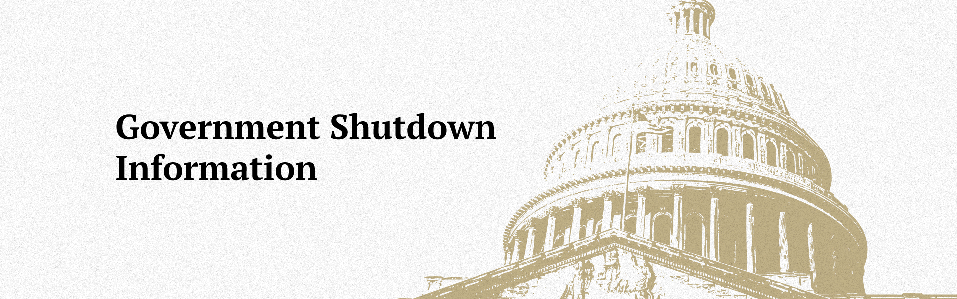 Government Shutdown Information