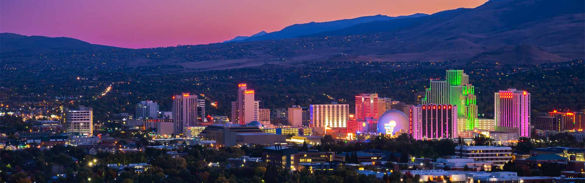 Reno Skyline at night