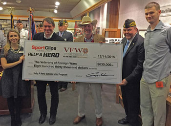 2015 Help A Hero Check Presentation
