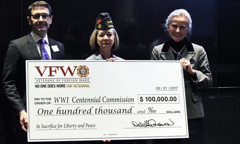 VFW Presents 100000 to WWI Centennial
