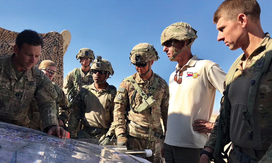 VFW Commander Visits Fort Irwin