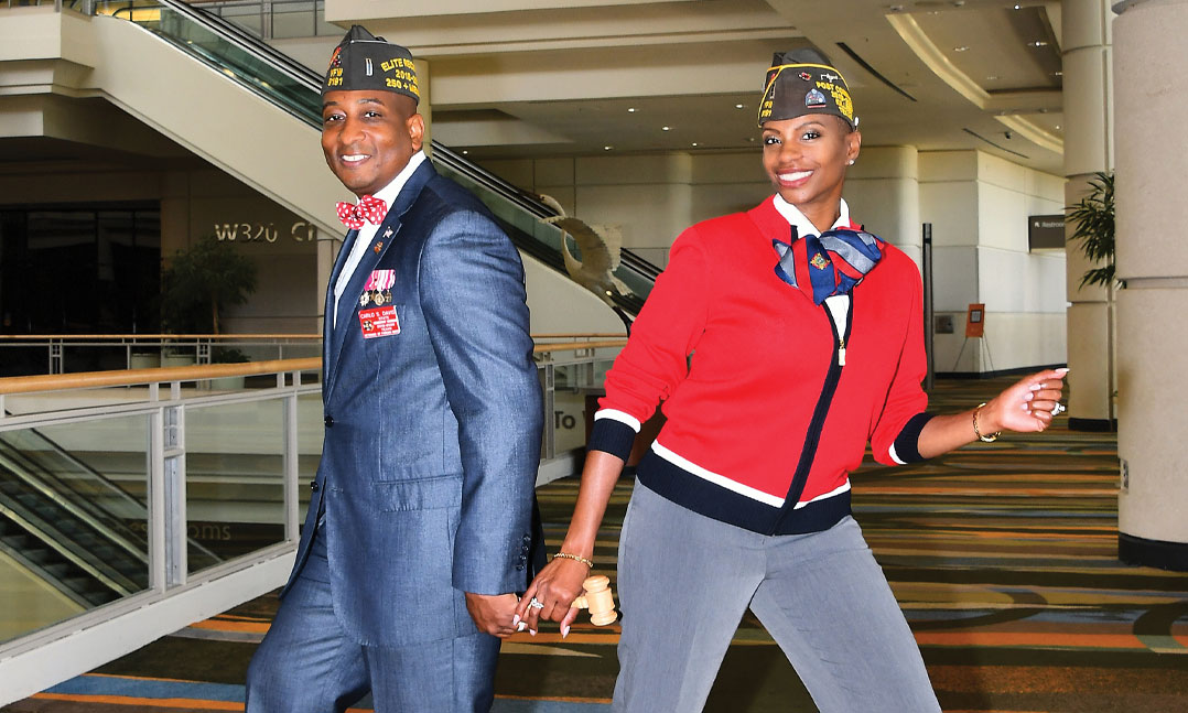 Carlo and Lee Ann Davis, of Post 9191 in Killeen, Texas, at VFW’s 120th National Convention in July in Orlando. Immediate past Post Commander Carlo passed the gavel to his wife, Lee Ann, in June. They are the first married couple in their Post’s 60-year history to lead the Post for consecutive years. 