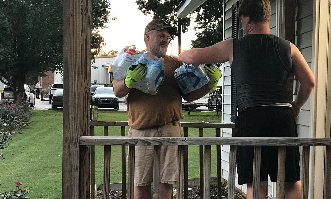 VFW members adapt and overcome to provide disaster relief.