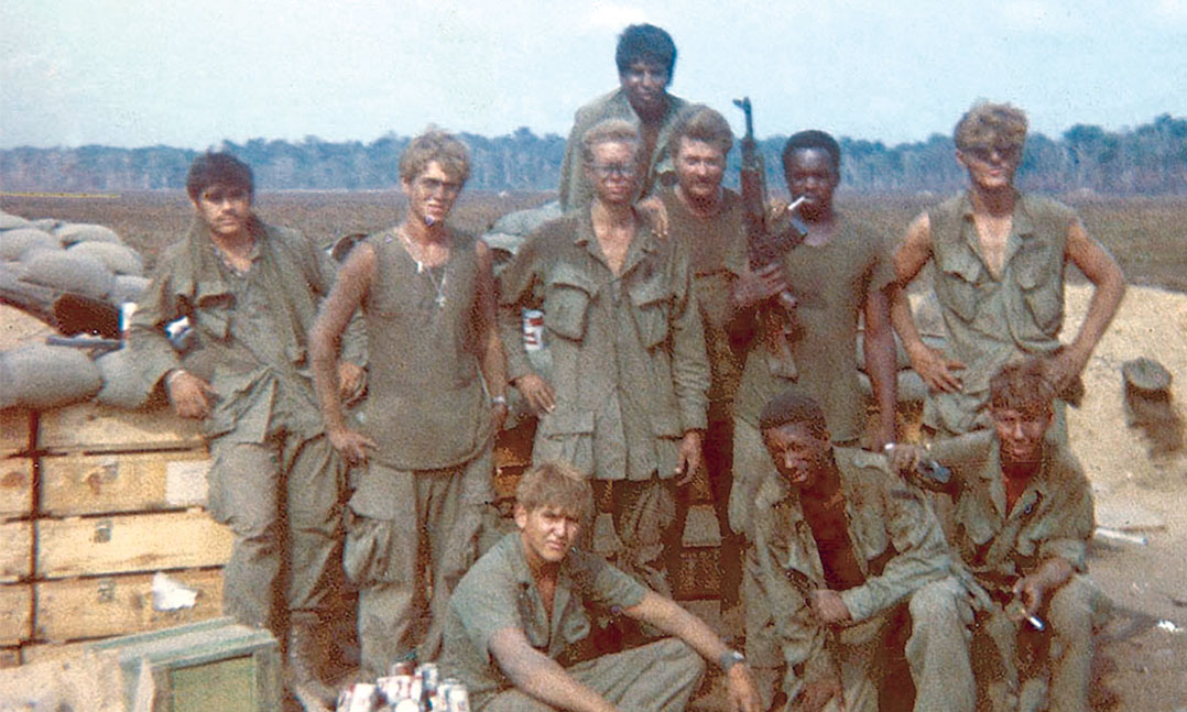 Survivors of an April 1, 1970, attack at a firebase in Vietnam