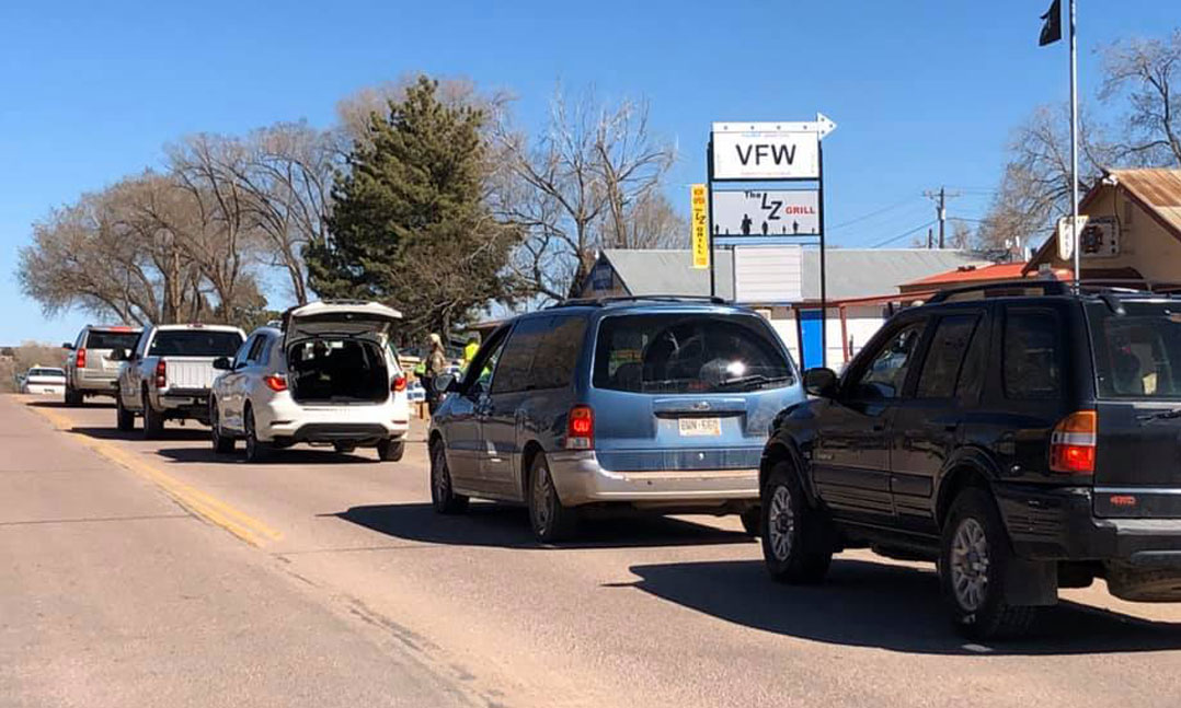 VFW Post hosts a drive-through food pantry