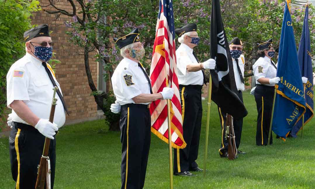 VFW Color Guard during the COVID-19 Pandemic