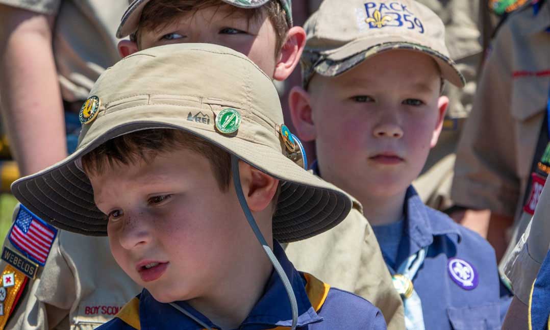 Texas VFW Post works with a local Cub Scout troop to properly dispose of flags