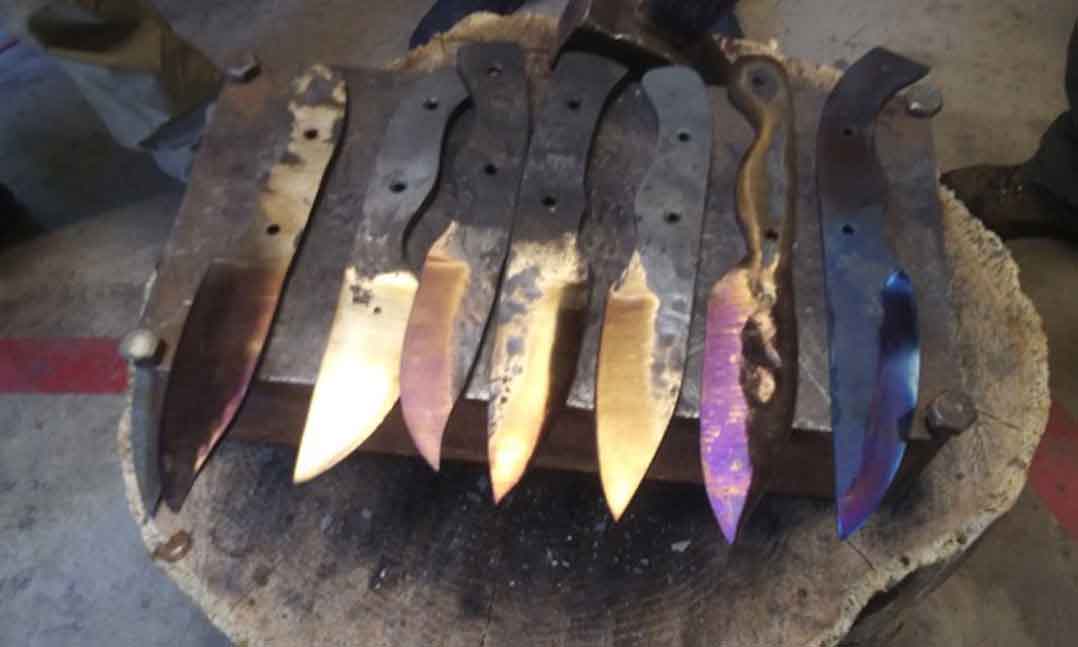 Hand forged knives