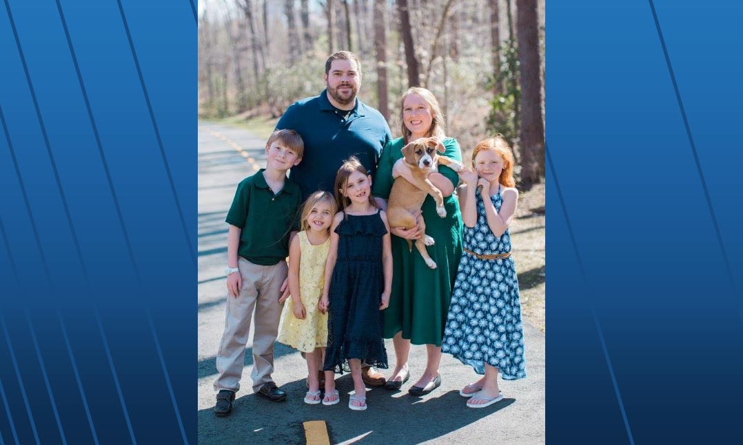 Army veteran Brandon White and his family