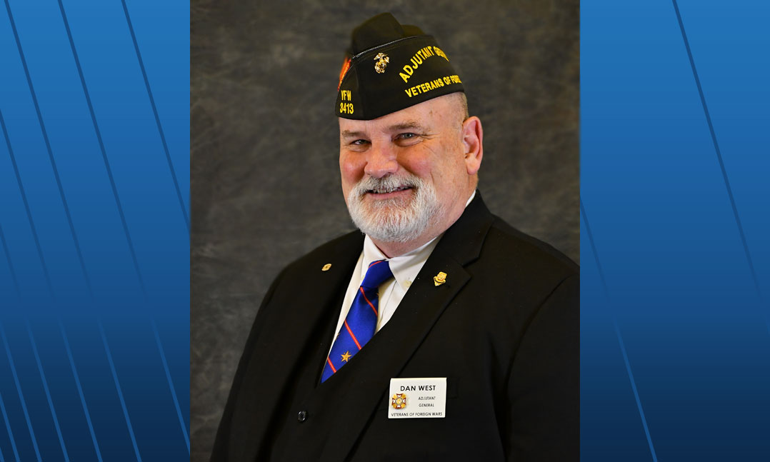 Newly elected VFW Adjutant General Dan West