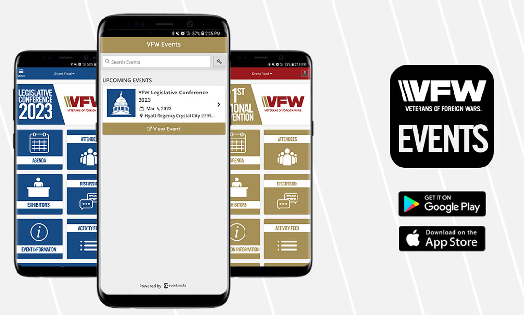 Download the VFW Events App now