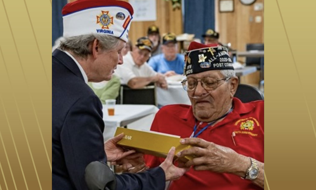 VFW celebrates the service of Post Commander Eugene Chavis