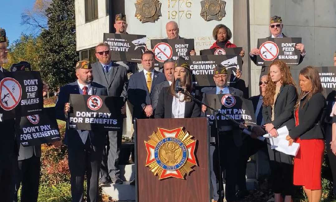 VFW press conference on claim sharks