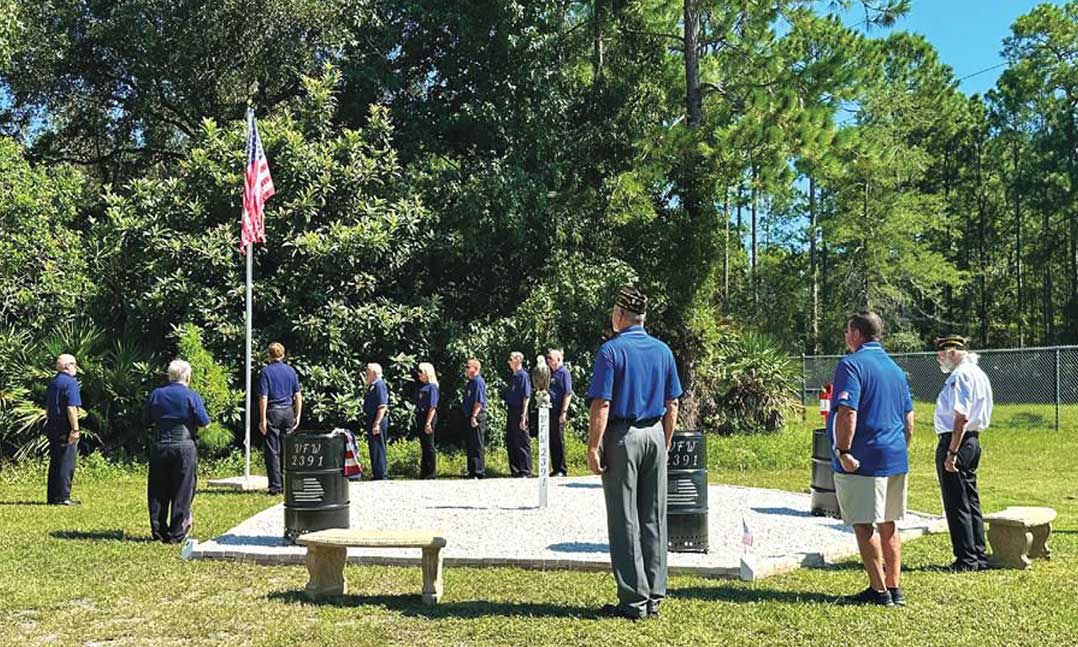 VFW Post dedicates a new flag retirement site 