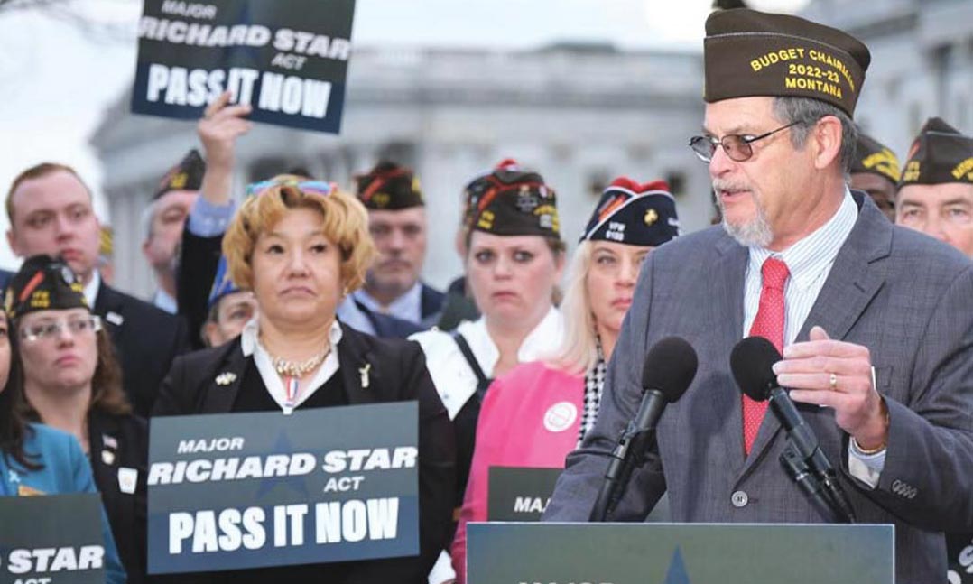 VFW holds a press event in support of the Major Richard Star Act