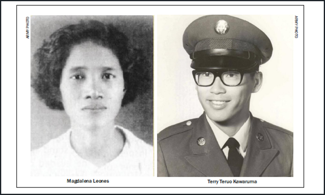 Magdalena Leones left and Terry Teruo Kawaruma right