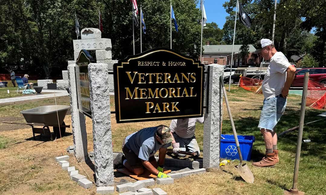 Brick by etched brick, members of VFW Post 1093 cemented the names of 1,247 local veterans into a pathway called the Walk of Heroes at their Veterans Memorial Park in Ipswich, Mass. 