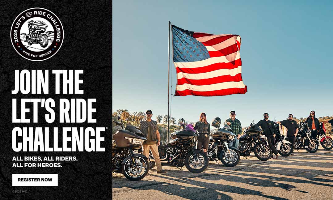 Harley-Davidson Let's Ride Challenge helps VFW 2026