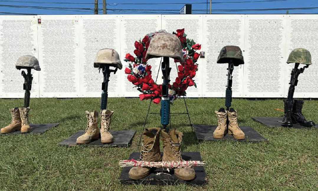 The Global War on Terror (GWOT) Wall of Remembrance at VFW Post 2185 in Panama City, Florida