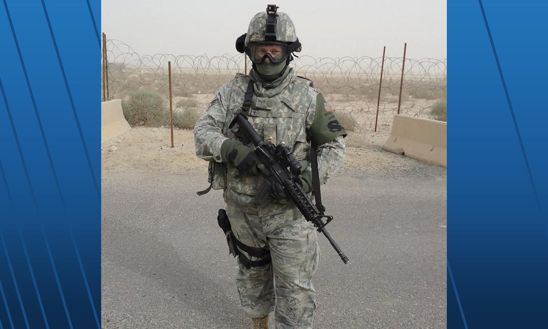 Air Force veteran and VFW Sport Clips Help-a-Hero Scholarship recipient Jonathan Huntley 