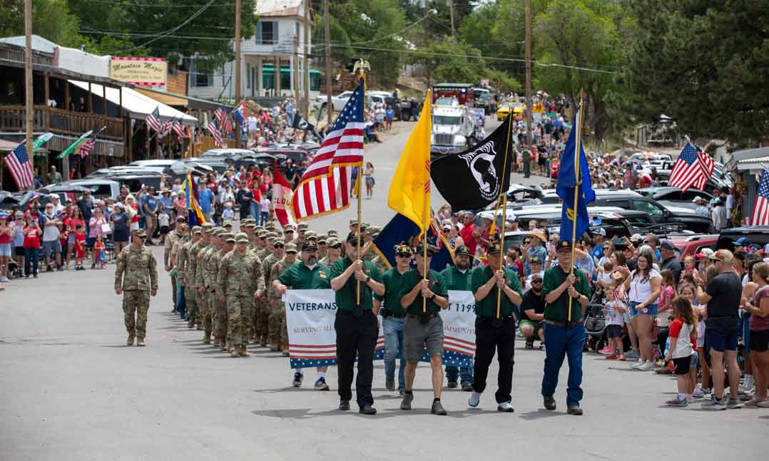 VFW Post 11999 helped lead the way for the 2026 Cloudcroft 4th of July Parade