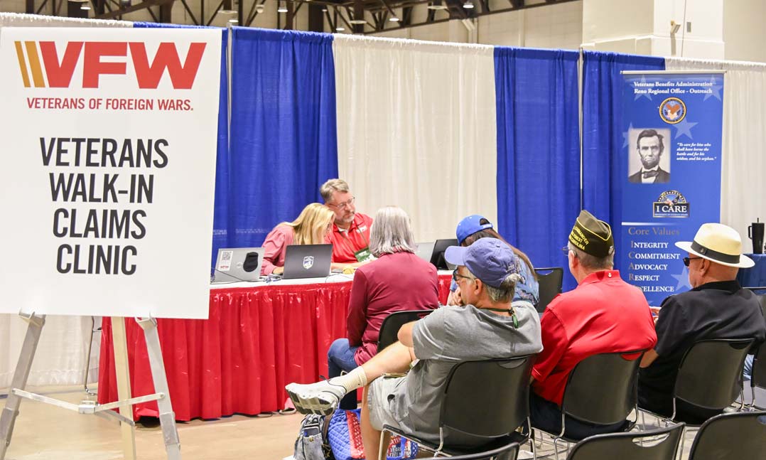 Veterans attend the 127th VFW National Convention and receive free VA claims assistance