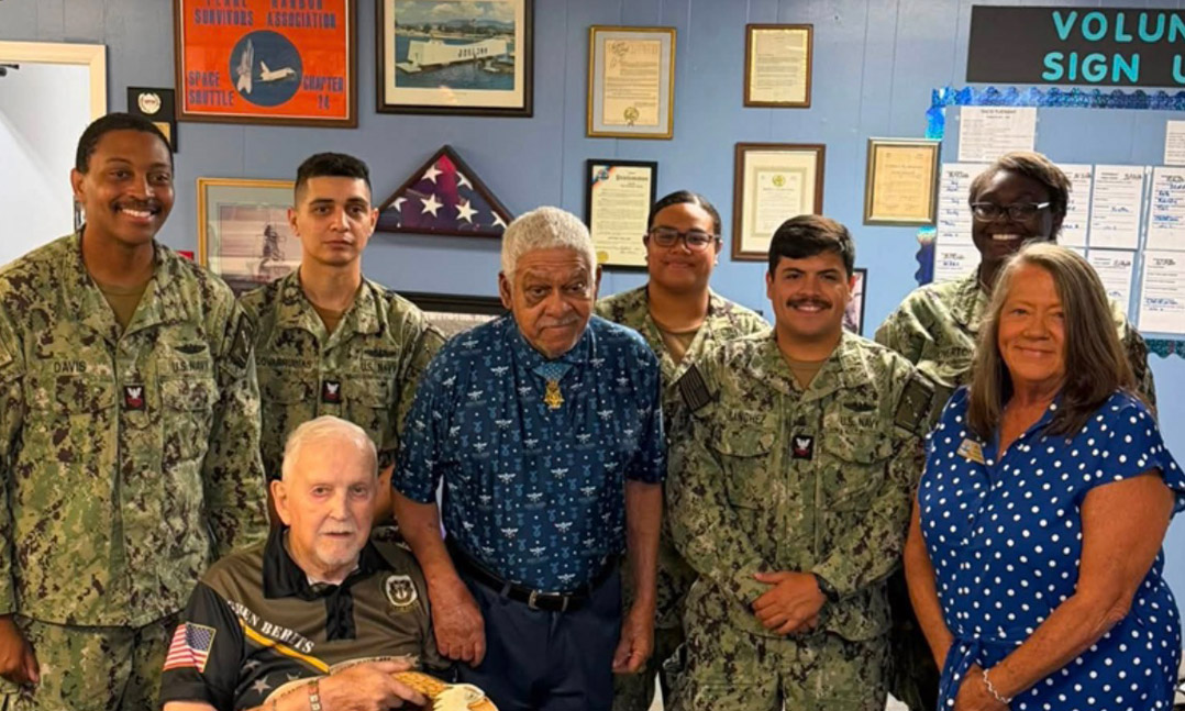 Members of VFW Post 10131 and its Auxiliary in Cape Canaveral, Florida, hosted a luncheon honoring Purple Heart recipients and first responders and Medal of Honor Recipient and Post 10131 Life member Melvin Morris
