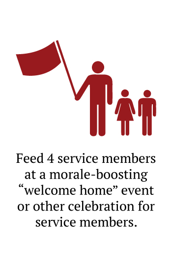 person holding flag provide morale boosting events