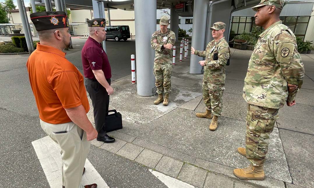 JVC visits troops in Germany